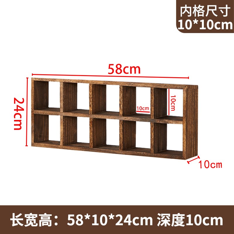 新中式实木博古架收纳茶壶茶柜展示D柜茶具摆放架壁挂式多宝阁挂