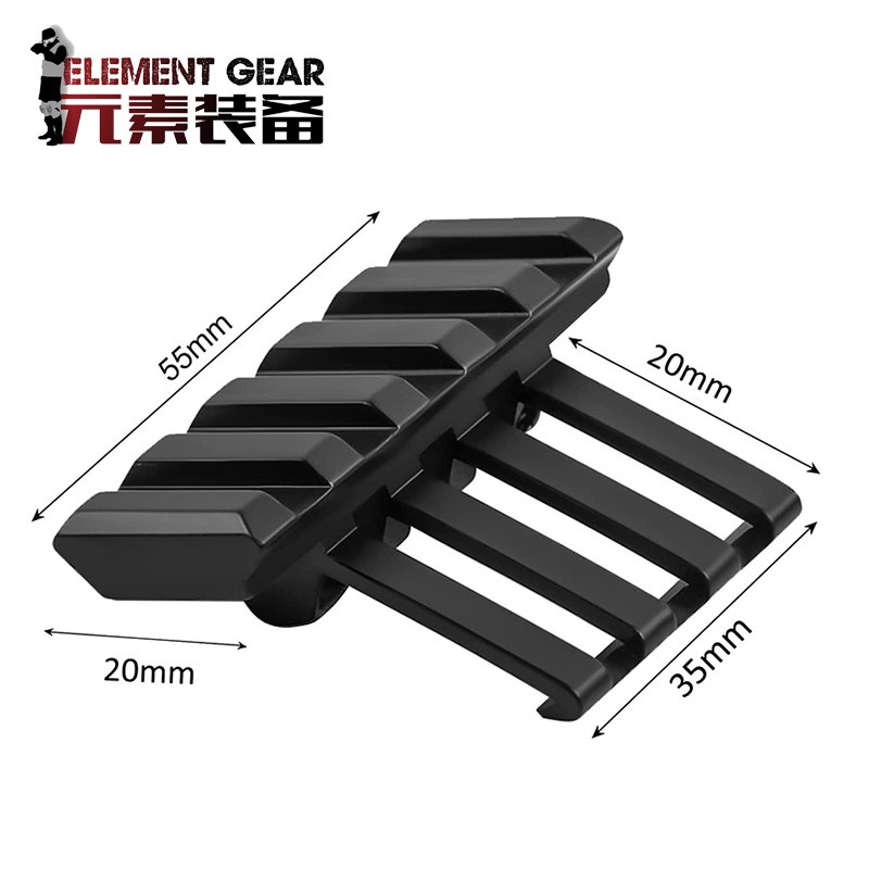 Elements Equipment M3t00/M600手电筒金属支架Mlok/关键斜角底座