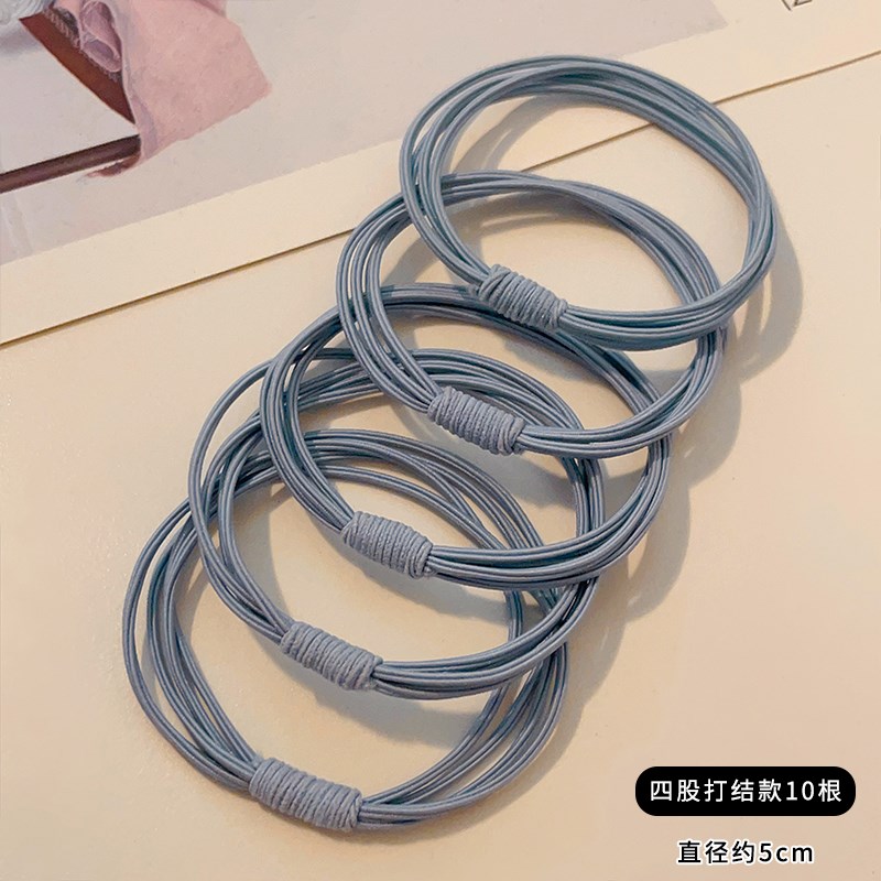 高弹力耐用橡皮筋女扎头发头绳2025新款高端P发圈韩系皮套气质发