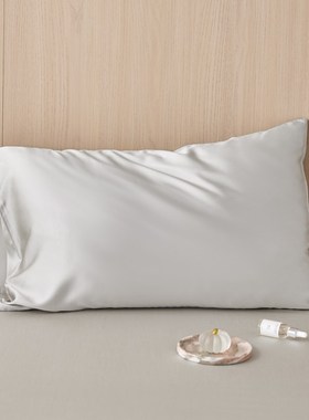 简约风6b0支兰精天丝单人枕套1只装 凉感枕头芯套一对拍2家用48x7