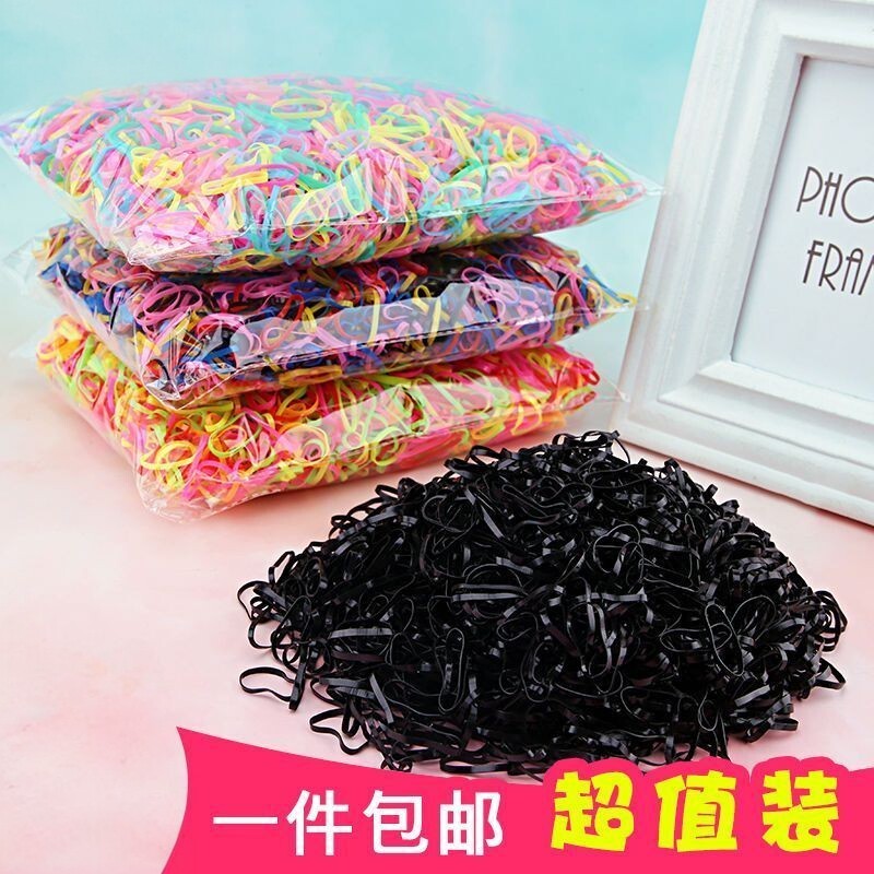 女童一次性加厚橡皮筋发圈