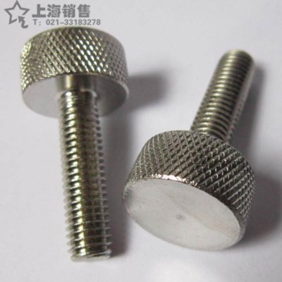 不锈钢20螺栓  纹滚花手拧螺丝长加厚拧*4手30 2530整体网M8mm头