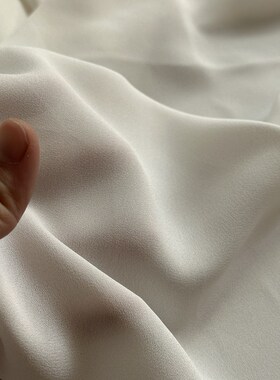 3米 原白c色 韩系 定制版本 雪纺布 4820 面料(宽1.45米左右)