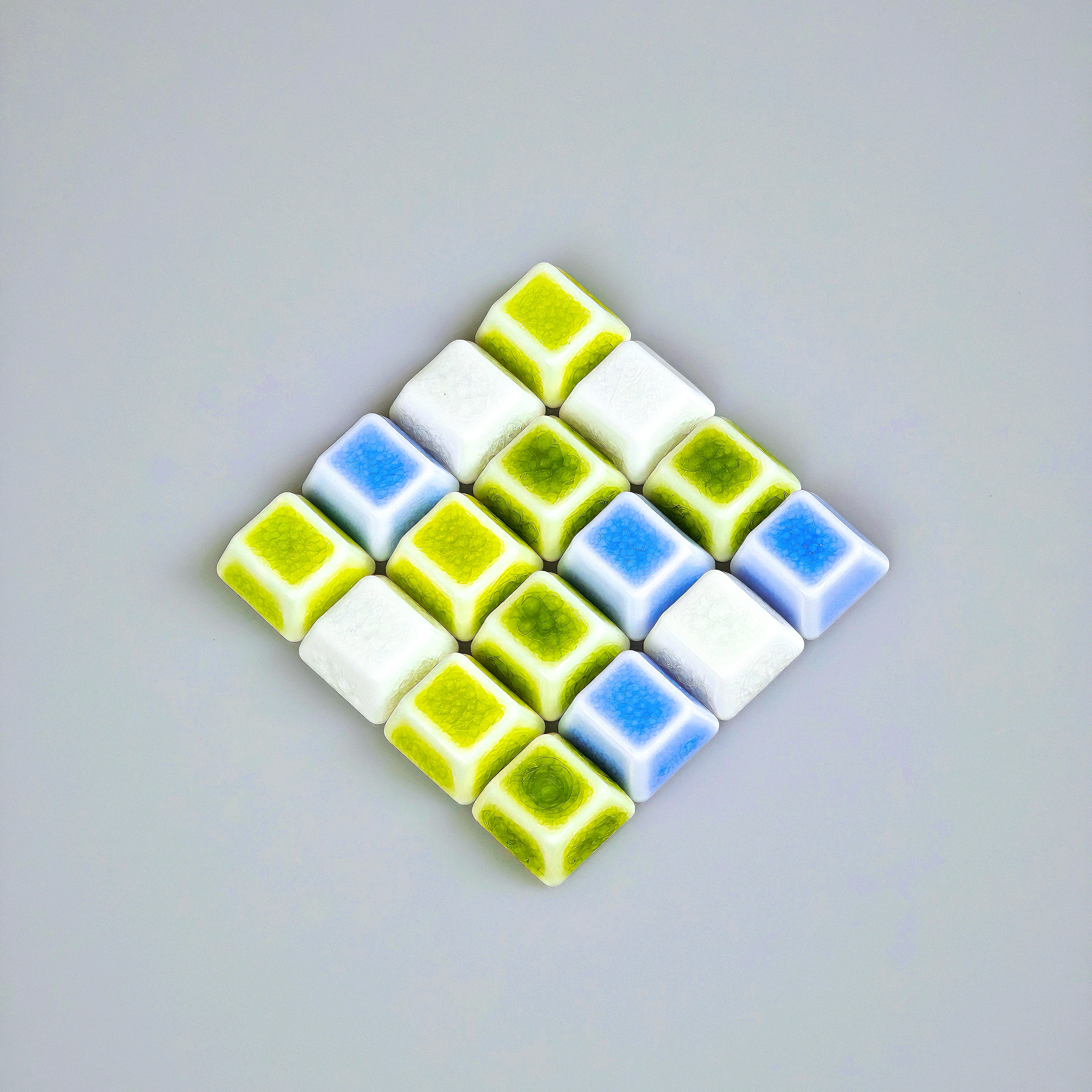 GlazekStudio陶瓷键帽原厂高度机械键盘键帽裂纹有刻-无刻WASD