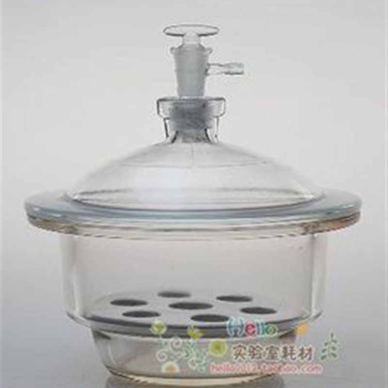 华鸥出品真空 透明 玻璃干燥器300mm 附磁板