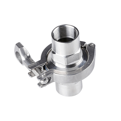 科权304卫生级不锈钢快装六角内丝套装卡箍内丝/快装内丝接头