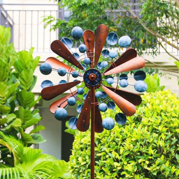 花园庭院别墅风车装饰铁艺户外旋转插件幼儿园北欧风农庄造景摆件,家居饰品,户外/庭院摆件,淘宝优惠券,粉丝福利购,淘宝优惠卷