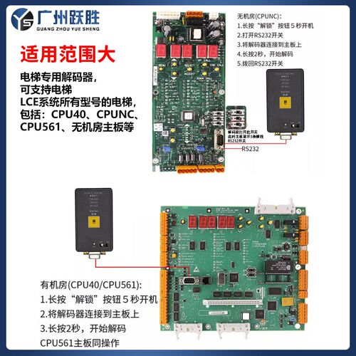 原装电梯解码器解读密服务器CPU561不限次数CPU40无机房适用通力