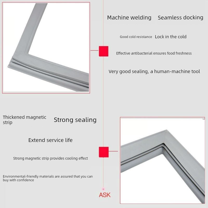 专业定制恒温柜门封条培养箱密封圈平面H压边螺丝固定门胶条磁胶