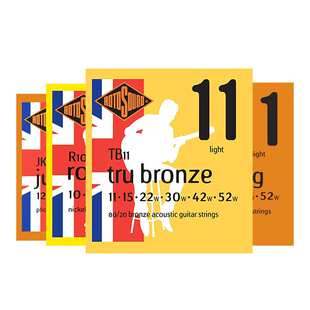 Rotosound民谣吉他弦一套6根木吉它琴弦TB11/12/JK11/12玄线全套