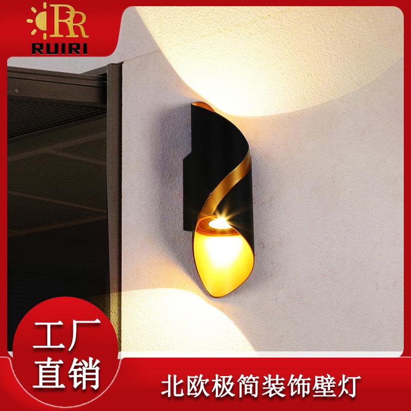 简约创意户外防水壁灯新中式庭院灯led室外壁挂小夜灯跨境灯具