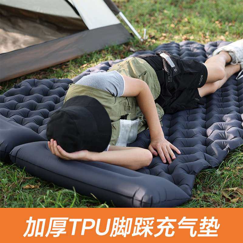 现货脚踩充气床垫户外露营折叠便携式车载帐篷睡垫充气床垫防潮垫