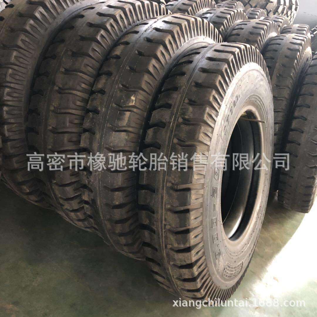 载重卡车轮胎750/825/900/1000/1200-20羊角花纹送丁基胶内胎