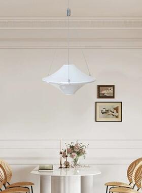 中古Lokki海鸥灯法式餐厅吊灯设计师民宿吧台客厅书房白色飞碟灯