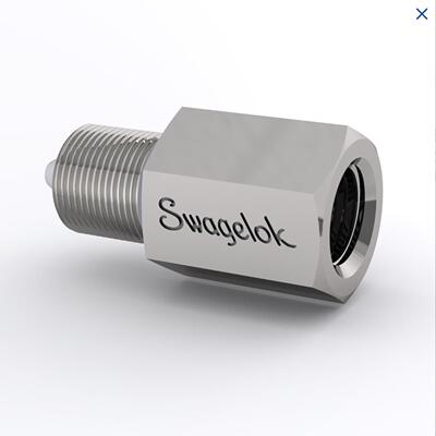 世伟洛克CN6MM4NF15不锈钢IPT转换接头3/8in外螺纹中压锥形内螺纹