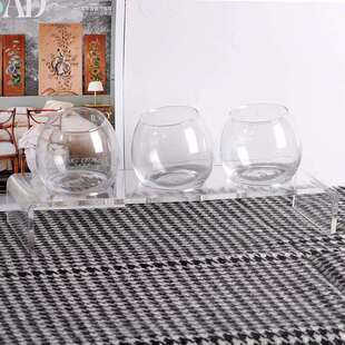 轻奢摆件创意杯架酒杯套装酒柜吧台摆设欧式简约样板间装饰品组合