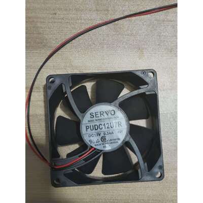 原装SERVO PUDC12U7R 8025 12V 0.34A 4W 8CM 双滚珠散热风扇