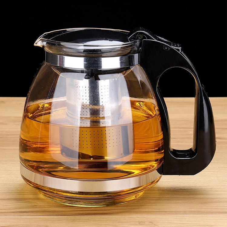 304不锈钢内胆茶壶套装玻璃茶具耐热耐高温防爆冲茶器过滤茶壶无