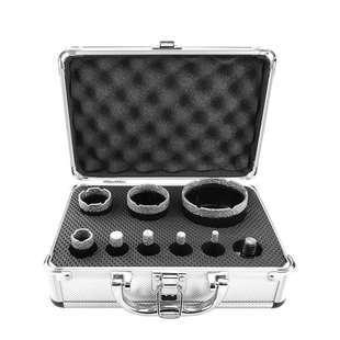 M14螺纹9件套瓷砖切割工具钎焊金刚石钻头大理石孔锯干式钻头