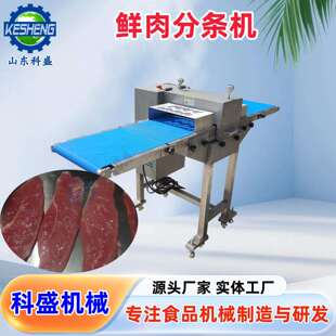 连续式牛肉切条机 冷冻肉切条切块机 鱿鱼五花肉分条机