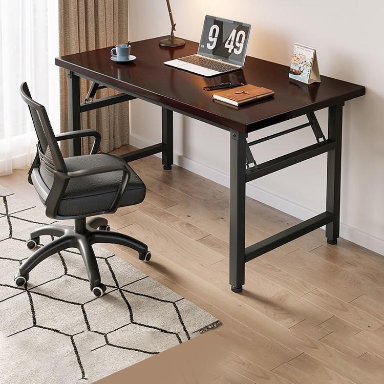 可折叠电脑桌台式卧室家用办公学习小户型书桌子简易长方形出租屋
