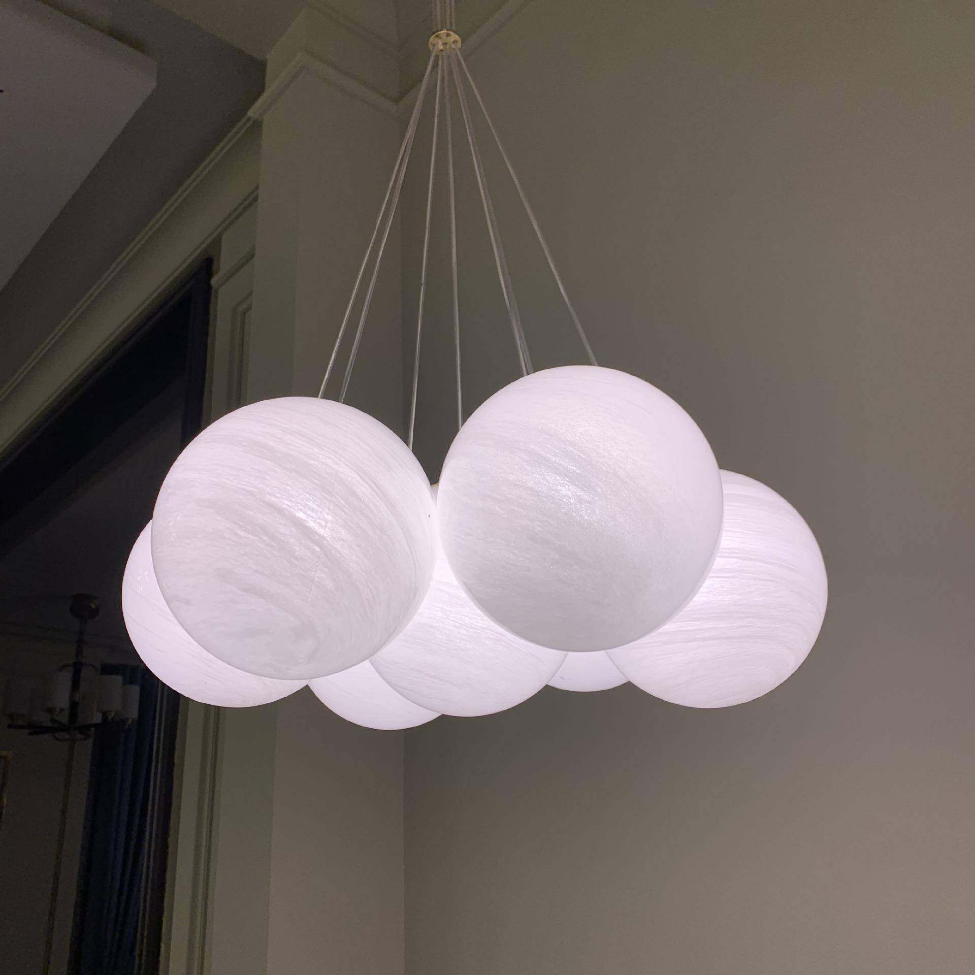 G9 LED灯珠全铜厂家北欧简约轻奢现代卧室灯网红玻璃吊灯餐厅卧室