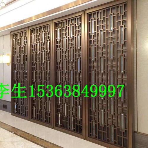 不锈钢屏风 隔断 加工 来图来稿定做 镂空 方管焊接