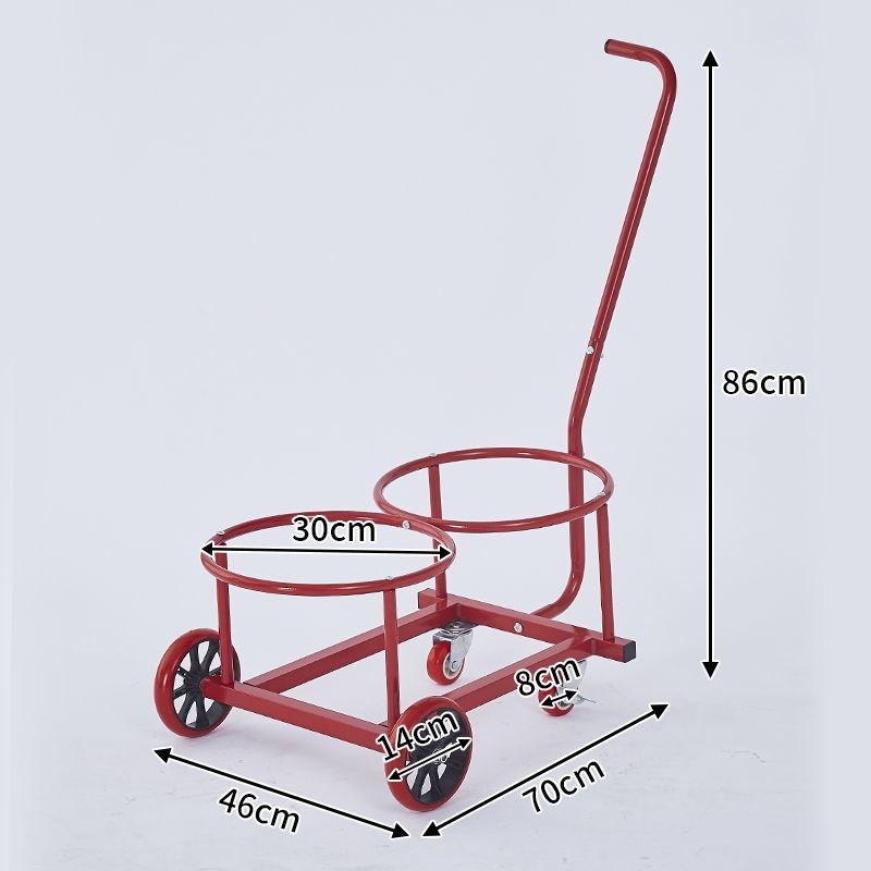 家用倒水小推车可携式垃圾车落z地式手拉车简易小拉车铁艺倒脏水