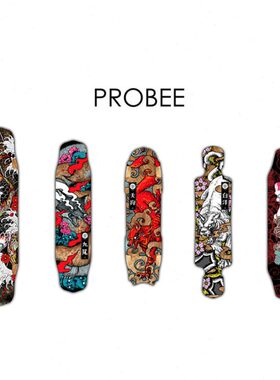 狗长板85全19天面平B店画EE九尾速降女舞PRO板-能白DC花板滑板泽