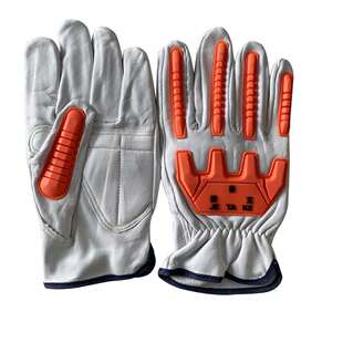 加厚机械师功能皮手套内里舒适工作手套耐磨防护手套黄色手套