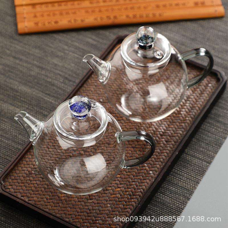 品盏堂星空茶壶透明斑斓玻璃壶小品壶小号泡茶壶带过滤迷你小壶