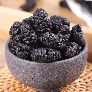 柏年树 桑葚子桑葚干头茬大果无沙黑桑椹泡酒非野生官方旗舰店