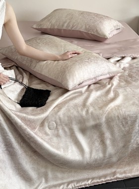 舒爽丝滑丨轻奢高级感莱赛w尔兰精天丝夏凉被四件套空调被薄被子