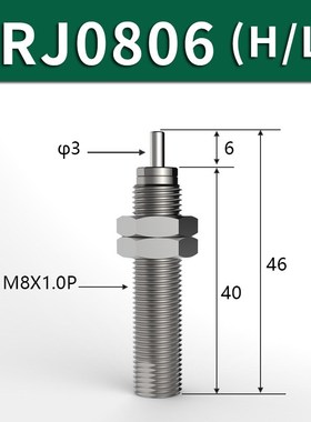 柔顺型缓冲器RJ0604/l0805/0806/1006/1007/1412/2015/2725/H/L/U