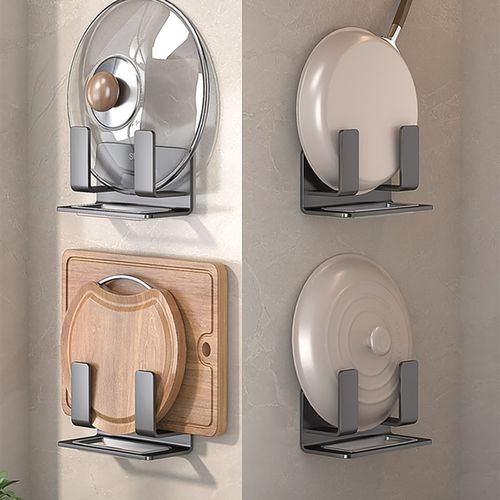 304锅盖架壁挂式菜板砧板放置架子厨房不锈钢置物架Y案板收纳支架