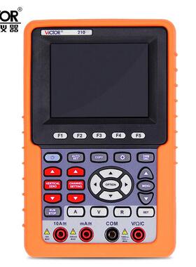 胜利手持式示波表VC220 彩色示波器20MHZ 双通道带电脑接口VC210