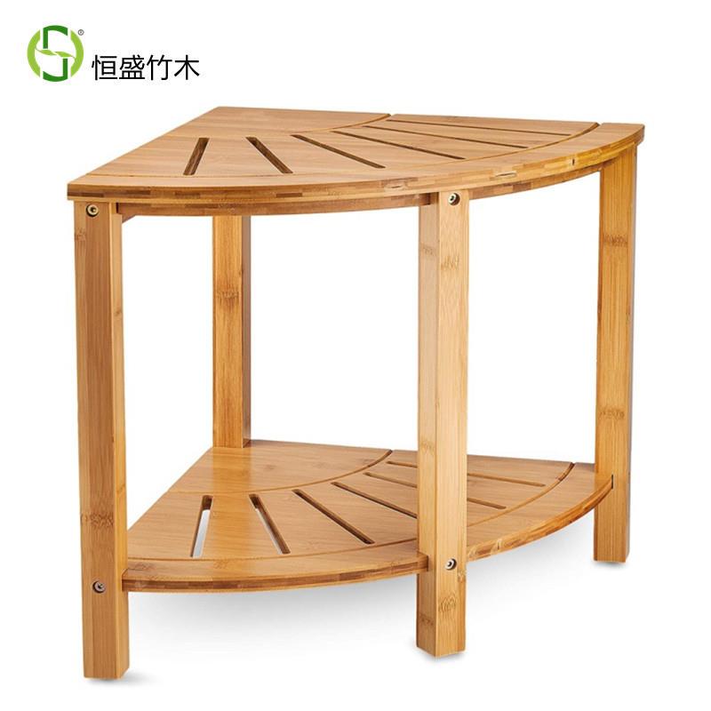 恒盛竹木竹制酒店家用商用卧室凳可浴室凳储物凳转角凳子