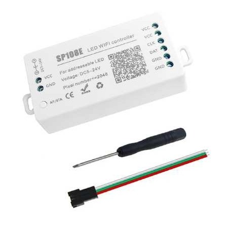 SP108E WIFI幻彩控制器 LED WIFI控制器 手机遥控全彩 APP控制器