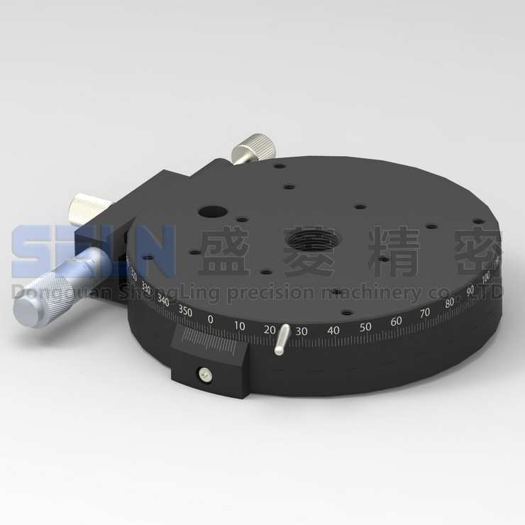 供应R轴RSP1100-L千分尺旋钮微调的旋转滑台角度位移平台RPG110