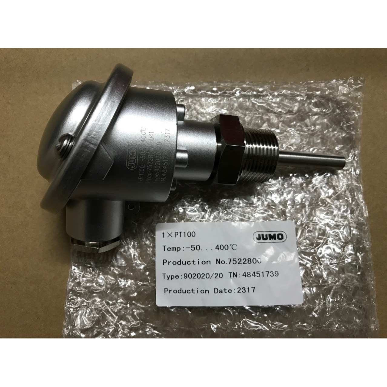 JUMO 902020温度传感器1xPt100铂热电阻48451739