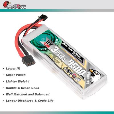 CODDAR鹰氪4500MAH 3S 11.4V 80C 船模RC车模 航模固定翼高压LIHV