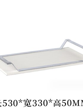 现代简约创意合金j金属托盘果盘样板房售楼处桌面茶几餐桌饰品摆