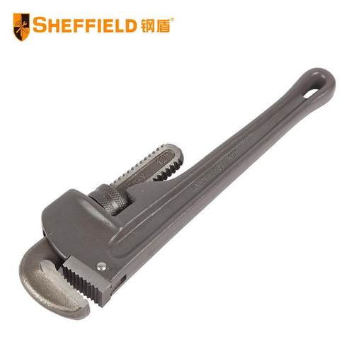 钢盾S104110/48铝合金管子钳重型水管钳水喉钳管道钳10