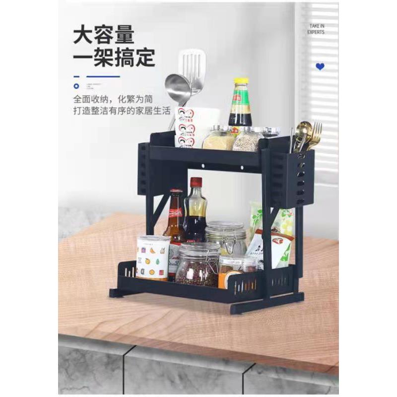 厨房置物架调料架不锈钢置物架厨房收纳砧板架多功能锅架厨房收纳