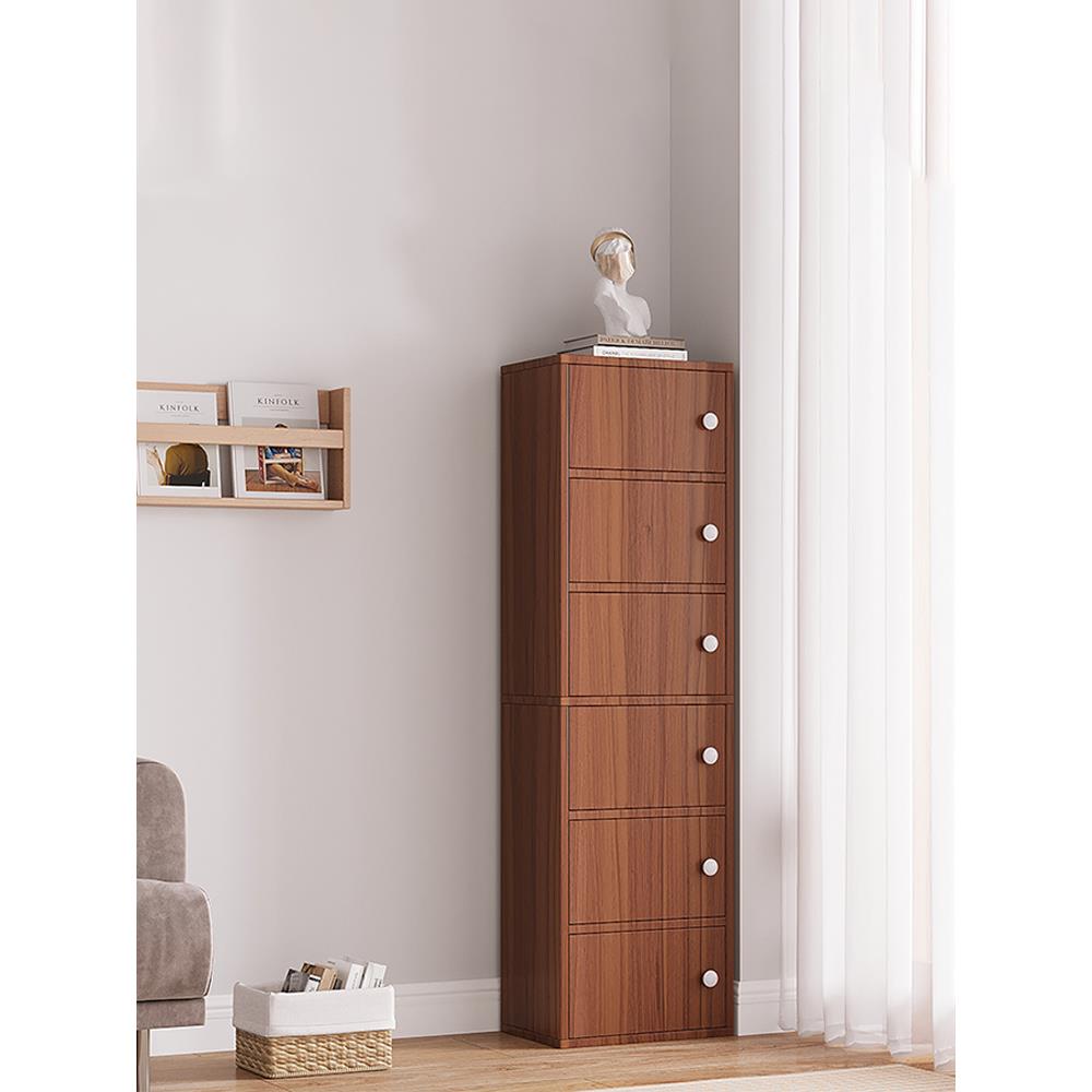 客厅小立柜墙边柜五斗柜储物柜卧室边柜靠墙窄缝夹缝杂物柜收纳柜