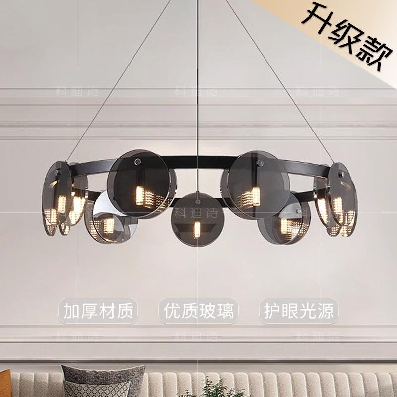 现代极简客厅吊灯创意设计师时尚简约玻璃高端北欧餐厅卧室主灯