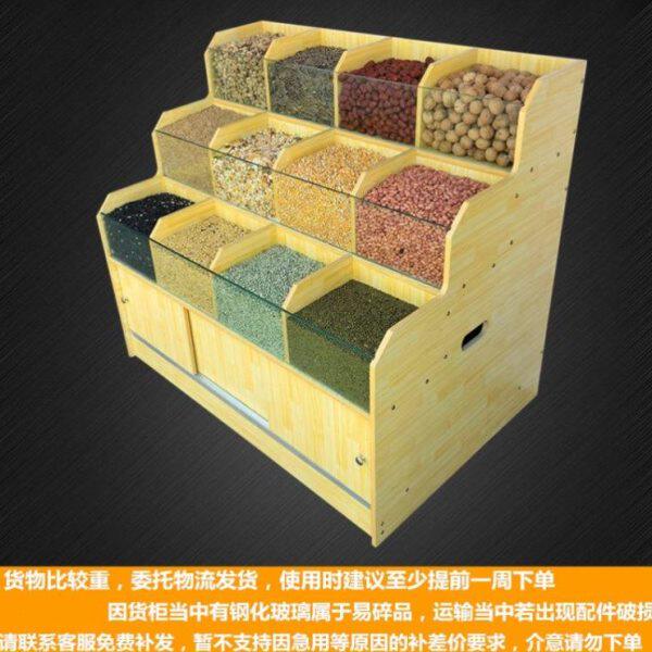 展示架店称杂粮瓜子展示柜散散货置物架超市货柜干果货架糖果炒货