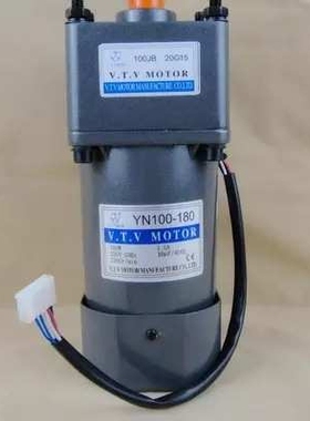 180W调速电机 VTV单相电机齿轮调速马达 YN100-180/100JB40G15