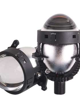 三为车灯新款S9黑色无损60瓦6000k高亮12芯3寸LED双光透镜改装