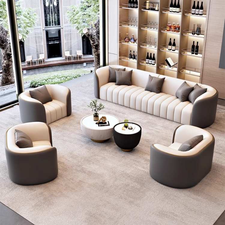 酒店大堂沙发客厅家用沙发商务洽谈会客售楼处办公室接待沙发组合